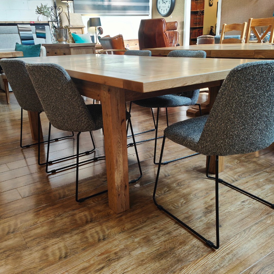 Light Oak Extension Dining Table 1800/2400 image 4